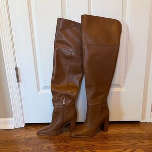 Marc Fisher Tan Over the Knee Boots